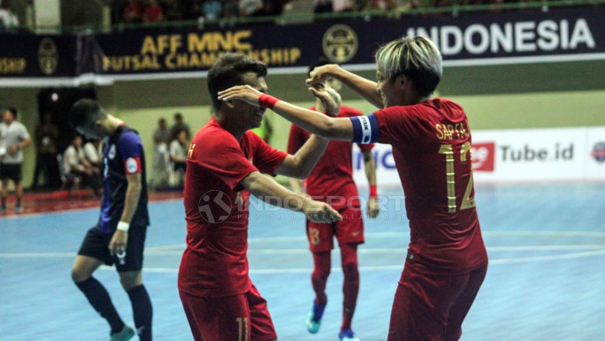 Piala AFF Futsal matchday ketiga antara Indonesia vs Kamboja.