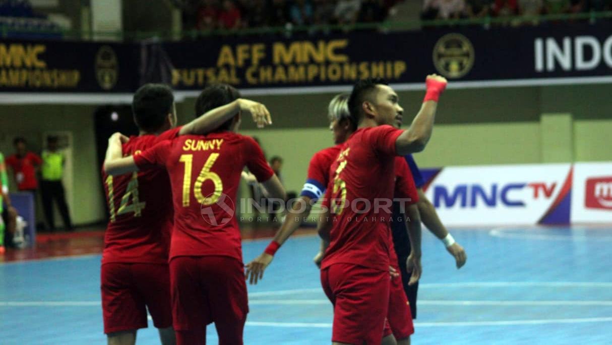 Piala AFF Futsal matchday ketiga antara Indonesia vs Kamboja.