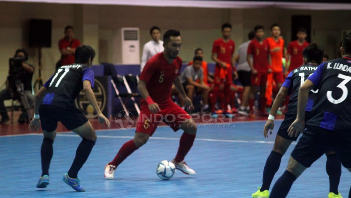 Piala AFF Futsal matchday ketiga antara Indonesia vs Kamboja.