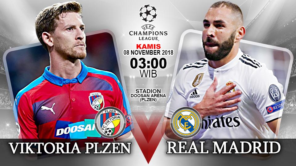 Prediksi Viktoria Plzen vs Real Madrid.
