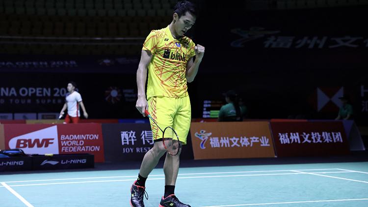 Jonatan Christie dikalahkan Anthony Ginting di Fuzhou China Open 2018