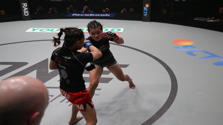 Riscilla Hertati Lumban, atlet MMA Indonesia Copyright: Istimewa