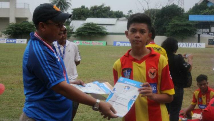 Pemain Persib U-19 Mohammed Kicko Maradona. Copyright: Twitter/@kickomaradona