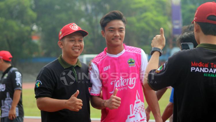 Kiper Timnnas Indonesia U-19, Ernando Ari Sutaryadi mengalami cedera sebelum laga melawan klub Liga 3. - INDOSPORT
