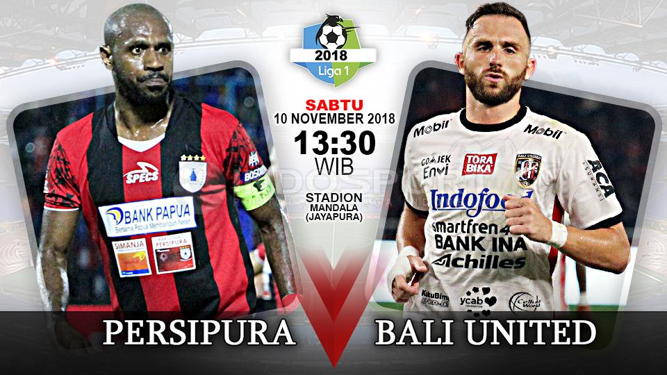 Pertandingan Persipura Jayapura vs Bali United. Copyright: Indosport.com