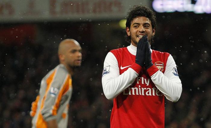 Carlos Vela bermain di Arsenal Copyright: Planet Football