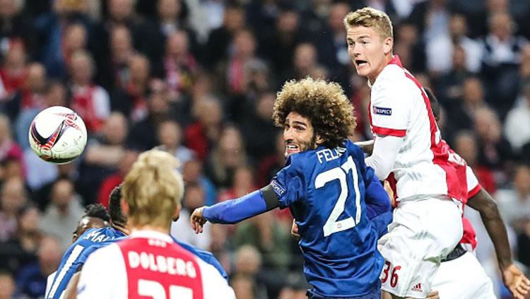 Matthijs de Light (paling kanan), pemain Ajax Amsterdam yang ingin dibeli Juventus.