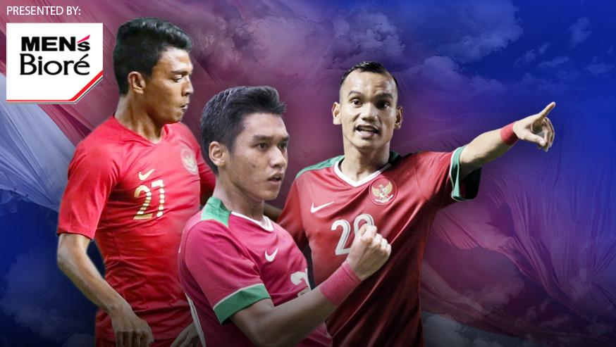 Pemain Timnas Indonesia Dedik Setiawan, Riko Simanjuntak, Septian David Maulana.