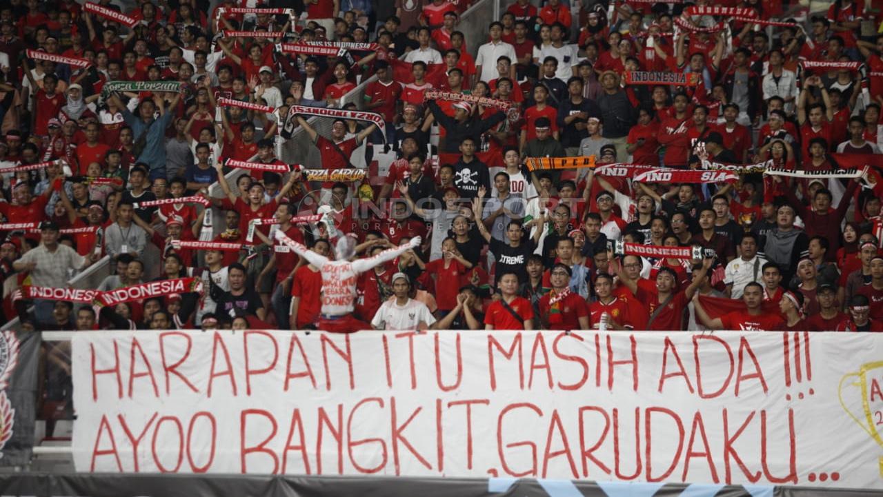 Suporter Timnas Indonesia.