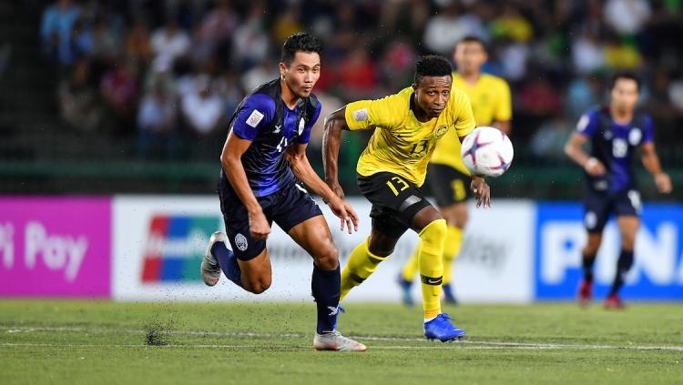 Timnas Kamboja berhasil menyingkirkan Malaysia di SEA Games 2019. - INDOSPORT