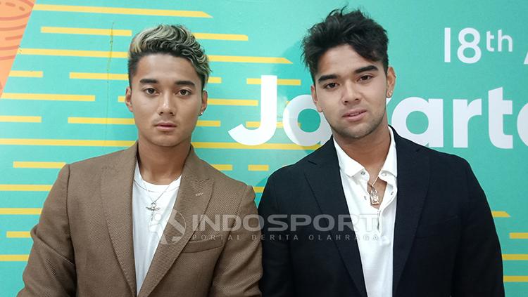 Aero Aswar dan Aqsa Aswar menghadiri konferensi pers Indonesian Sport Awards 2018 // Aero Aswar dan Aqsa Aswar menjawab pertanyaan awak media.