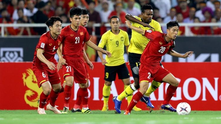 Laga antara Timnas Malaysia vs Vietnam di Piala AFF 2018 Copyright: Fox Sport Asia
