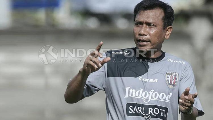 Pelatih Bali United, Widodo C. Putro. Copyright: Fitra Herdian/INDOSPORT