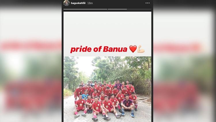 Instagram Bagus Kahfi yang menampilkan foto bersama Barito U-19. Copyright: Instagram Bagus Kahfi.