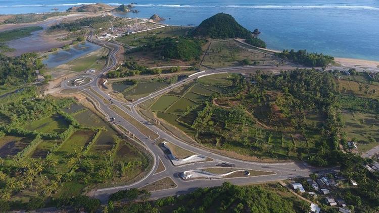 Tampak atas calon sirkuit MotoGP Lombok.