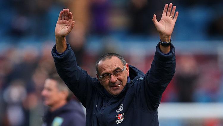 Maurizio Sarri, pelatih Chelsea. Copyright: Getty Images