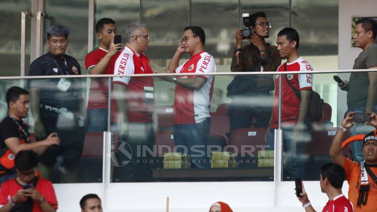 Anies Baswedan nonton laga Persija vs Persela di GBK