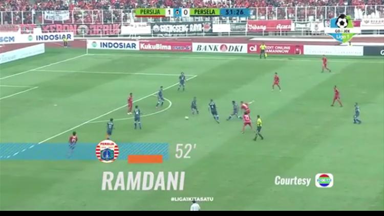 Gol kontroversial Ramdani Lestaluhu