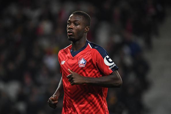 Nicolas Pepe, pemain Lille. Copyright: Getty Images