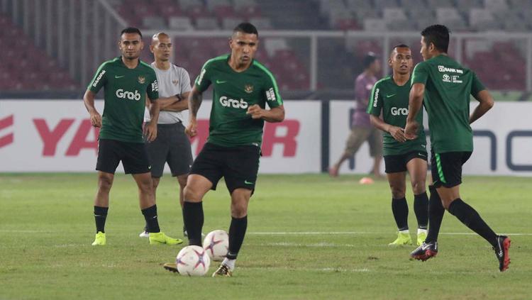 Beto di sesi latihan Timnas Indonesia jelang laga Piala AFF 2018. Copyright: affsuzukicup.com