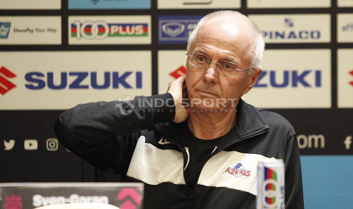 Sven-Goran Eriksson, pelatih Timnas Filipina. Copyright: Herry Ibrahim/INDOSPORT