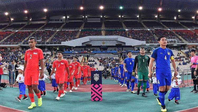 Timnas Thailand vs Singapura di Piala AFF 2018. Copyright: Bongda.vn