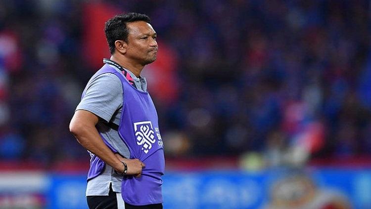 Pelatih Timnas Singapura, Fandi Ahmad. Copyright: Dok. FOX Sports Asia