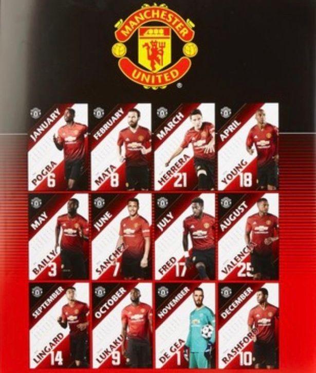 Kalender Manchester United tahun 2019 tanpa Anthony Martial Copyright: Sport Bible