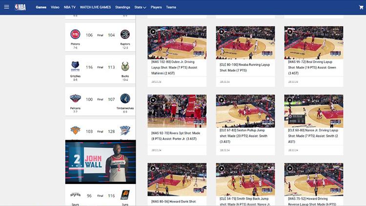 Menonton NBA dengan NBA League Pass. Copyright: nba.com