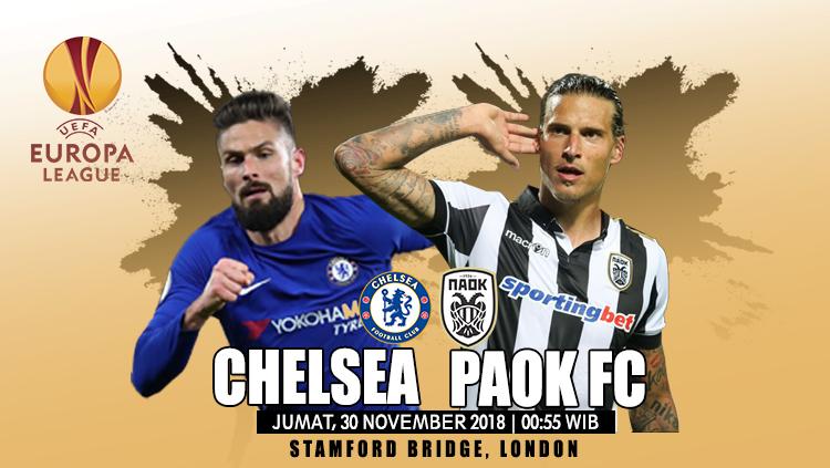 Prediksi Chelsea vs PAOK FC.