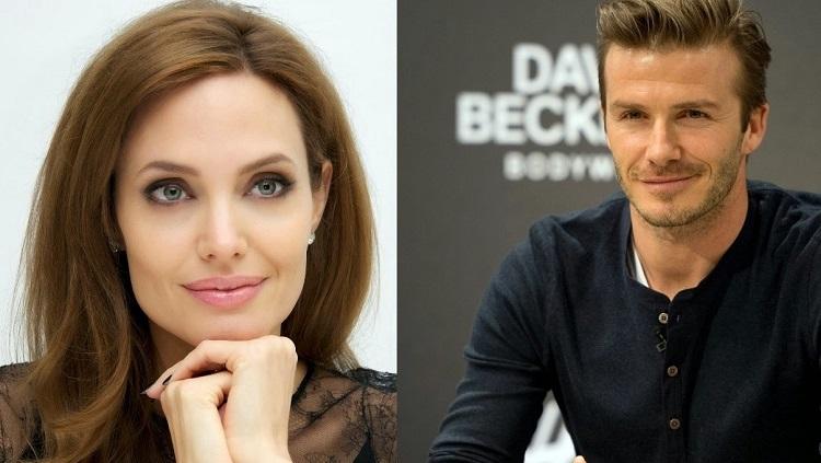 Jolie merupakan fans David Beckham - INDOSPORT