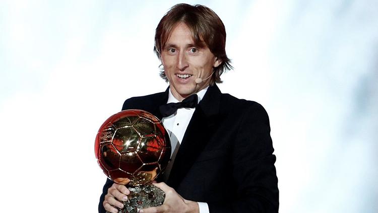 Modric memenangkan Ballon dor. Copyright: Getty Images