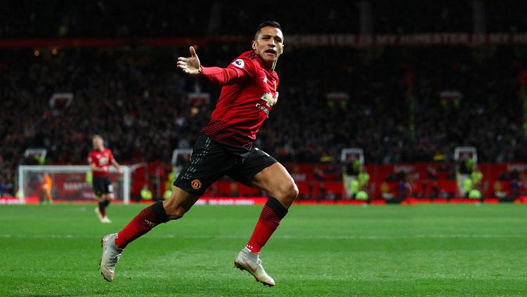 Alexis Sanchez, gelandang serang Manchester United.