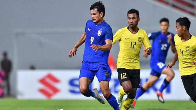 Jalannya pertandingan antara Thailand vs Malaysia di Piala AFF 2018.