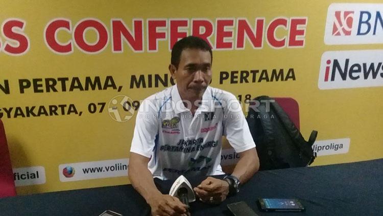 Pelatih Jakarta Pertamina Energi, Muhammad Anshori, bersyukur target kemenangan di laga pertama tercapai. Kemenangan itu jadi modal penting di laga selanjutnya termasuk menuju ke final four