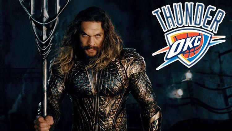 Aquaman bermain untuk Oklahoma City Thunder. - INDOSPORT