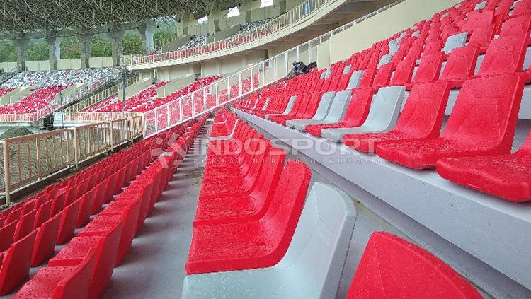 Kondisi terkini dari Stadion Papua Bangkit yang tengah dibangun. Copyright: Sudjarwo/INDOSPORT