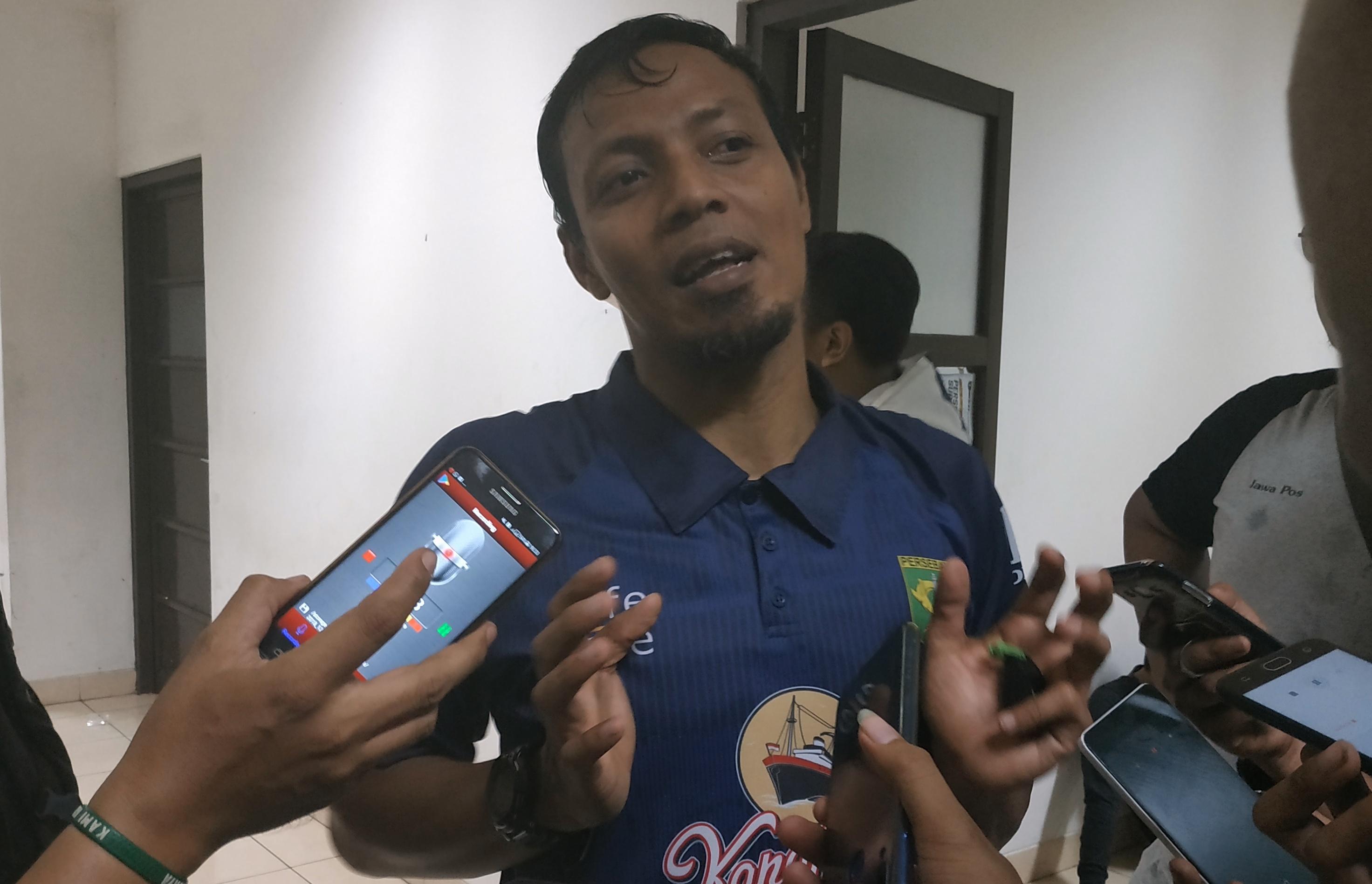 Asisten pelatih Persebaya, Bejo Sugiantoro.