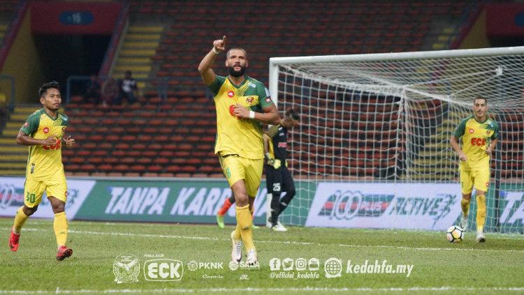 Liridon Krasniqi saat masih membela klub Liga Super Malaysia Kedah FA. Copyright: Ofisial Kedah FA