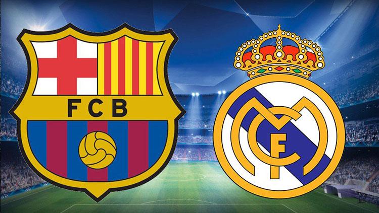 Logo Barcelona vs Real Madrid.