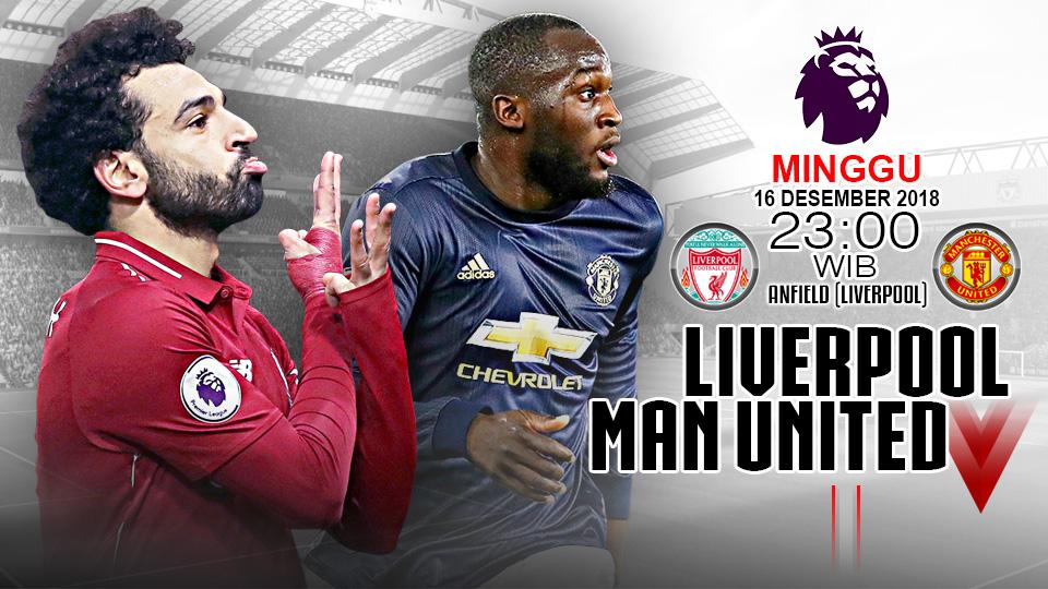 Pertandingan Liverpool vs Manchester United.