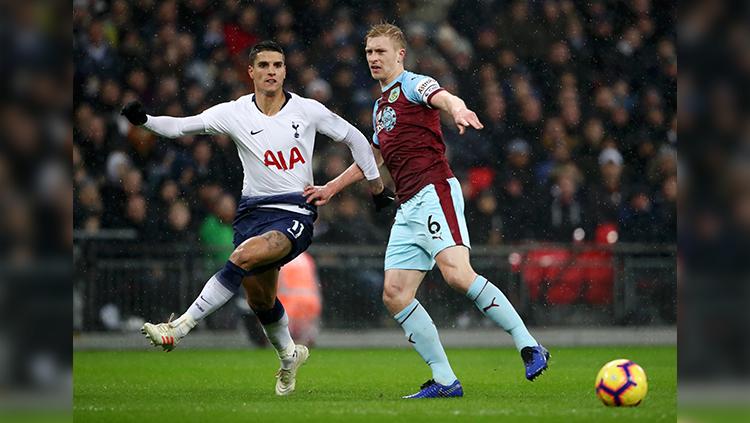 Ben Mee dan Erik Lamela. Copyright: Getty Images