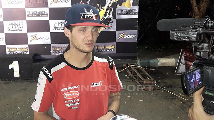 Germain Vincenot Marchal merupakan nama baru di kancah Supermoto yang dihelat di Indonesia, Ajang Trial Game Asphalt (TGA) Copyright: Ian Setiawan/INDOSPORT