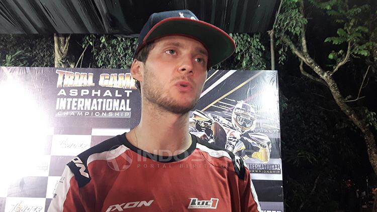 Germain Vincenot Marchal merupakan nama baru di kancah Supermoto yang dihelat di Indonesia, Ajang Trial Game Asphalt (TGA)