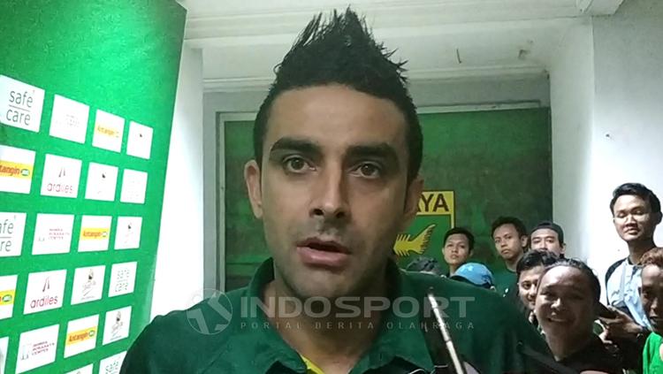 Otavio Dutra usai pertandingan melawan PSIS Semarang.