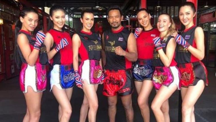 Miss Universe Jalani Muay Thai