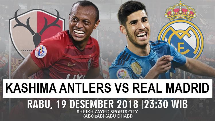 Prediksi pertandingan Kashima Antlers Vs Real Madrid