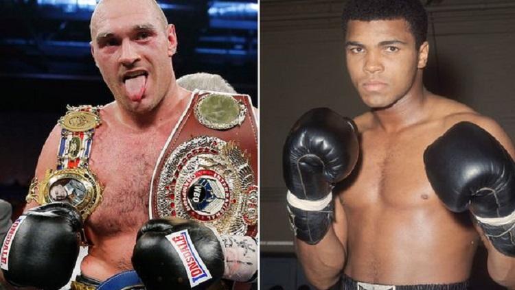 Tyson Fury dan Muhammad Ali.