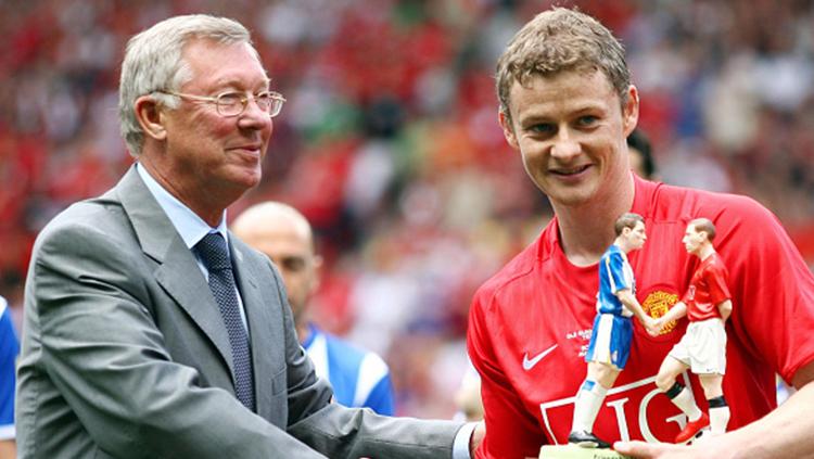 Ole Gunnar Solskjaer dan Sir Alex Ferguson