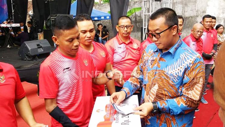 Menpora Imam Nahrawi saat meresmikan sekolah disabilitas di Kota Solo.
